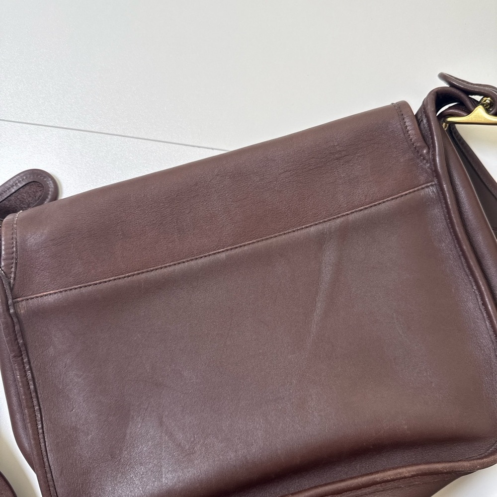 Coach Leather Shoulder Bag Purse Brown Vintage Classic - Picture 7 of 10